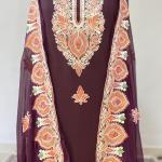Reyon Cotton Kashmiri Suit with dupatta and Heavy Ari Embroidery
