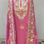 Reyon Cotton Kashmiri Suit with dupatta and Heavy Ari Embroidery