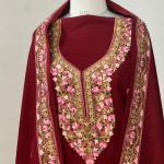 Kashmiri Ari + zari work wool full suit (gala, pala, boti)