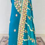 Reyon Cotton Kashmiri Suite with Stole and Heavy Ari Embroidery