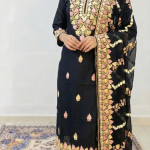 Reyon Cotton Kashmiri Suite with Stole and Heavy Ari Embroidery