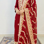 Reyon Cotton Kashmiri Suite with Stole and Heavy Ari Embroidery