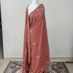 Pure silk saree with aari work heavy embroidery